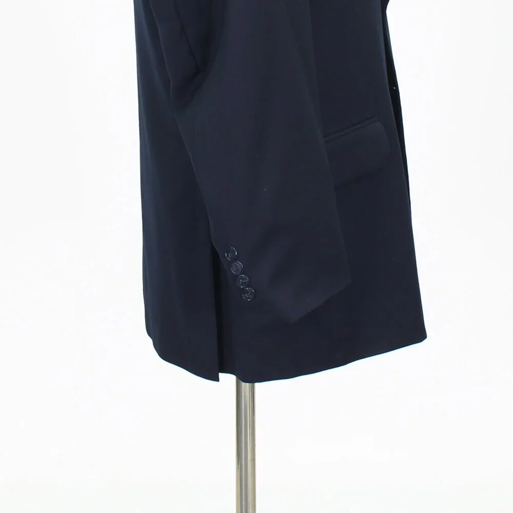 Jos. A. Bank 42R Navy Solid 2-Button Sport Coat Blazer Jacket T703